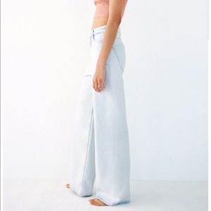 Zara High Rise Wide Leg Jean